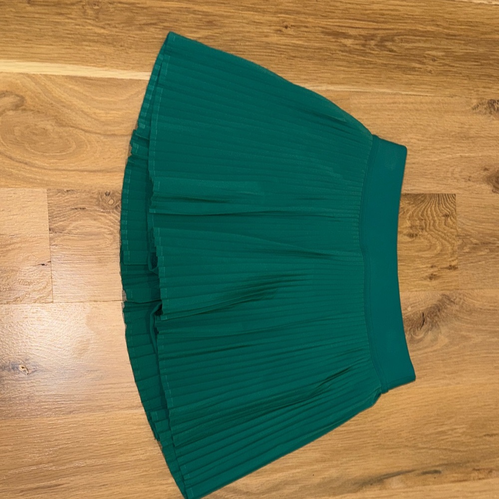 Lululemon Cascadia Green Varsity High-Rise Pleated Tennis Skirt